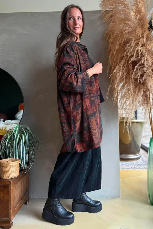Shangri-La Longline Pocketed Shirt Jacket 3 
