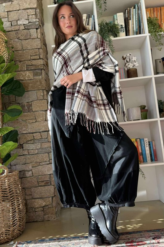 Shetland Plaid Shawl Print 2