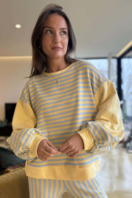 Shoreditch Bell Sleeve Sweat Iceberg Lemonade /14