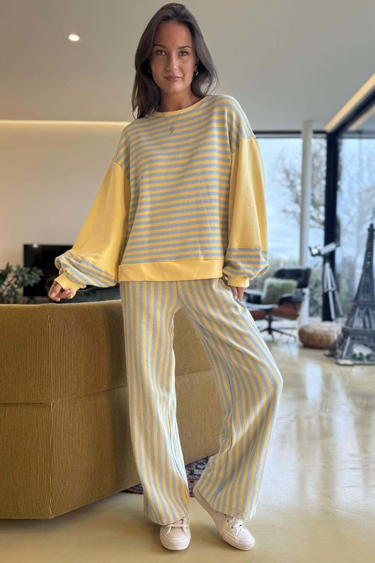 Shoreditch Bell Sleeve Sweat Iceberg Lemonade