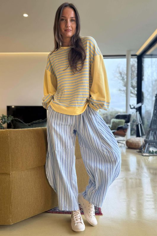 Shoreditch Bell Sleeve Sweat Iceberg Lemonade