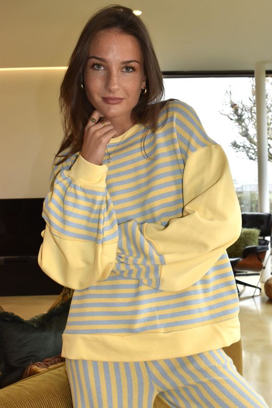 Shoreditch Bell Sleeve Sweat Iceberg Lemonade