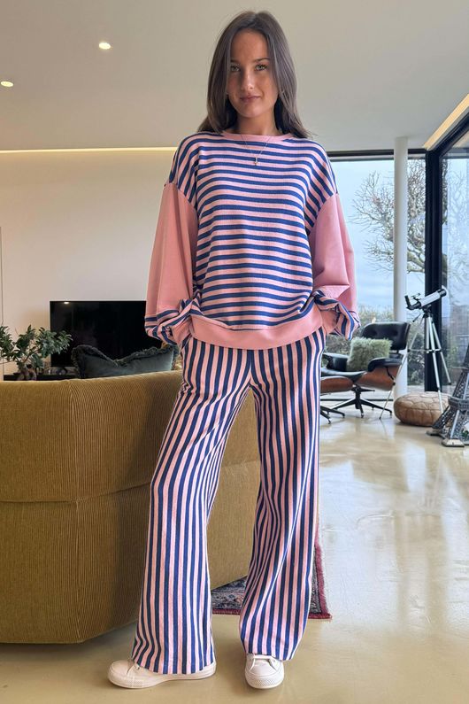 Shoreditch Bell Sleeve Sweat Navy Sweetpea