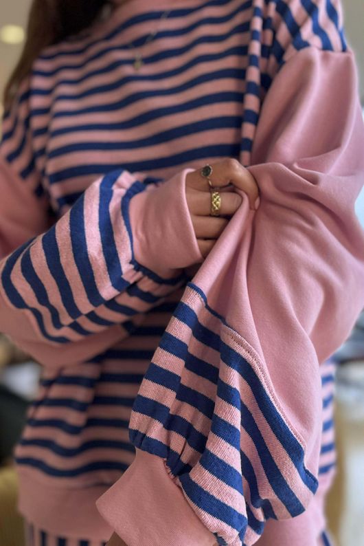 Shoreditch Bell Sleeve Sweat Navy Sweetpea