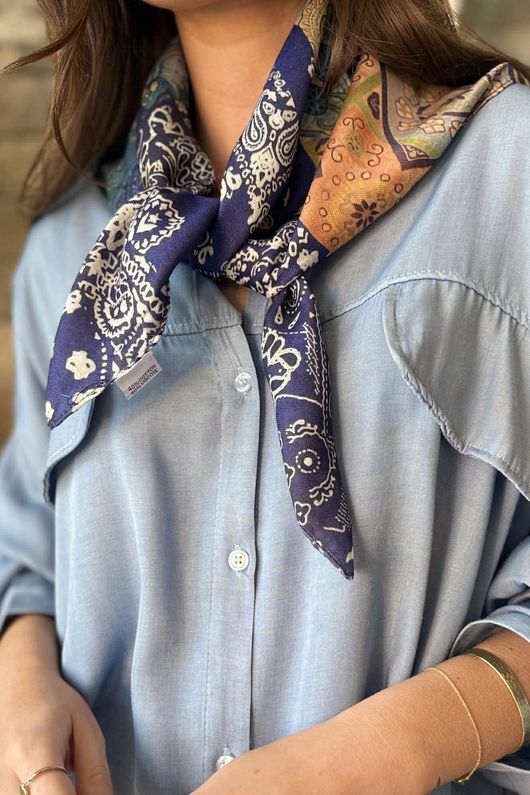 Sicilian Tile Square Scarf 