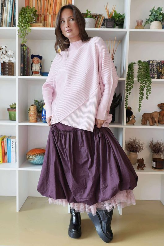 Simone Tulle Midaxi Skirt Rose /30 =