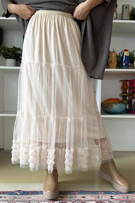 Simone Tulle Midaxi Skirt Vintage Magnolia /30 =