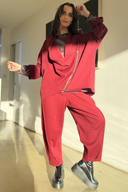 Sola Smart Tech Barrel Pant Burgundy /15=