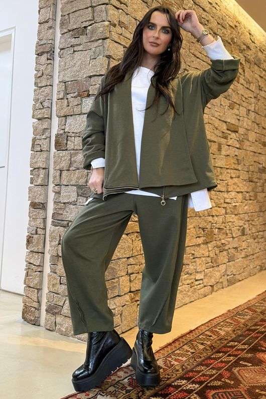 Sola Smart Tech Barrel Pant Khaki 