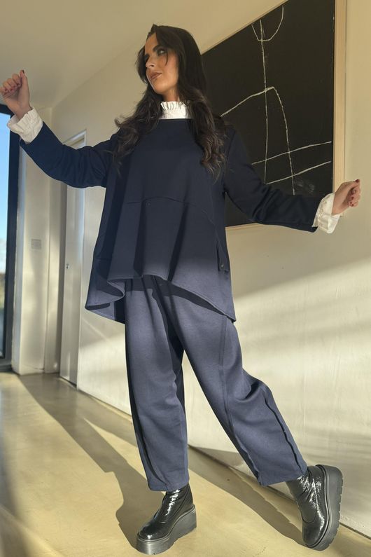 Sola Smart Tech Barrel Pant Navy /15=