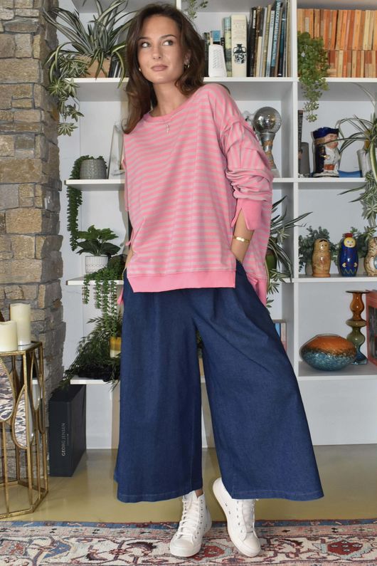 Sunday Morning Chill Sweatshirt Peony Pink & Mauve /8