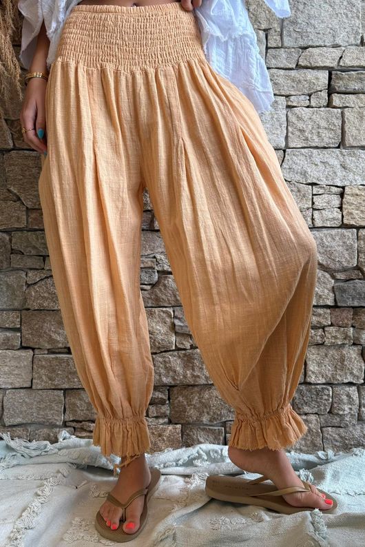 Sundaze Cheesecloth Bloomer Pant Tuscan Sun
