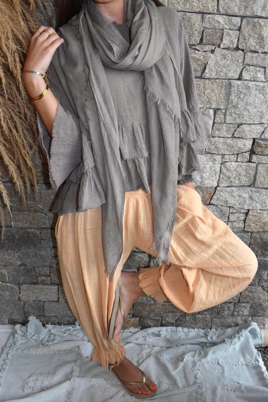 Sundaze Cheesecloth Bloomer Pant Tuscan Sun