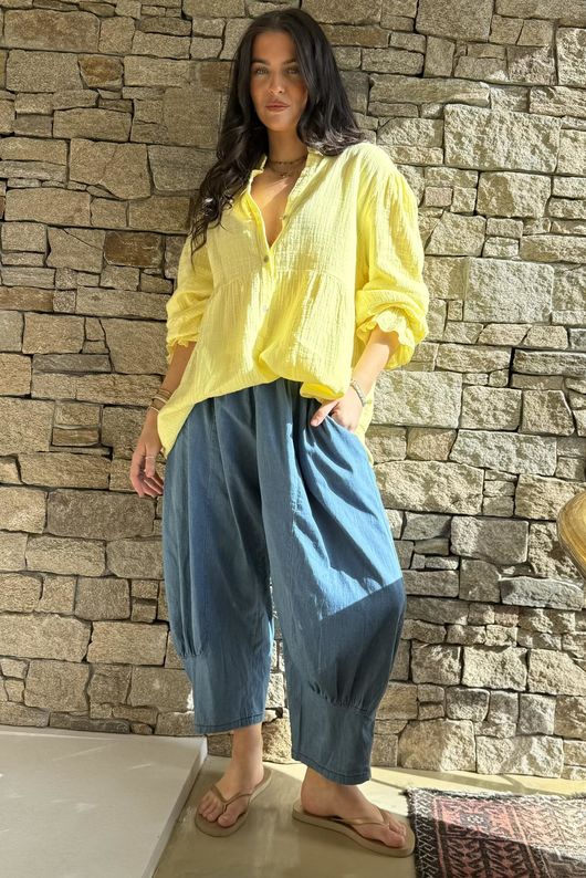 Suri Cushion Cotton Top Lemon