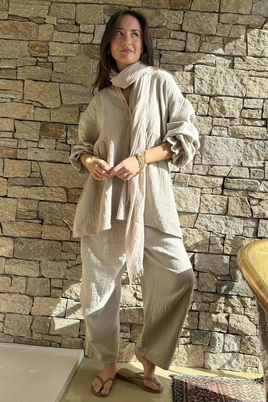 Suri Cushion Cotton Top Stone