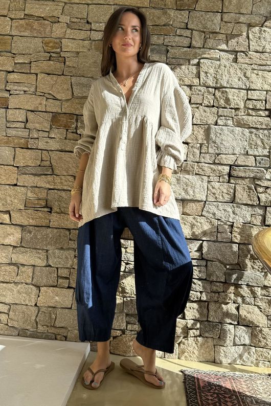 Suri Cushion Cotton Top Stone