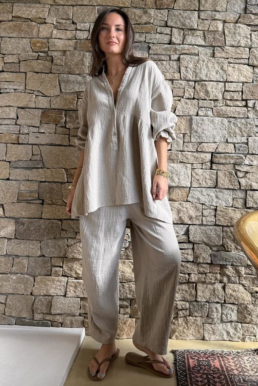 Suri Cushion Cotton Top Stone