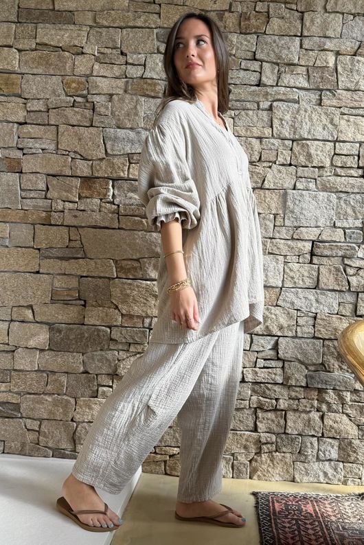 Suri Cushion Cotton Top Stone