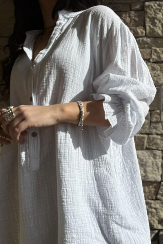 Suri Cushion Cotton Top White