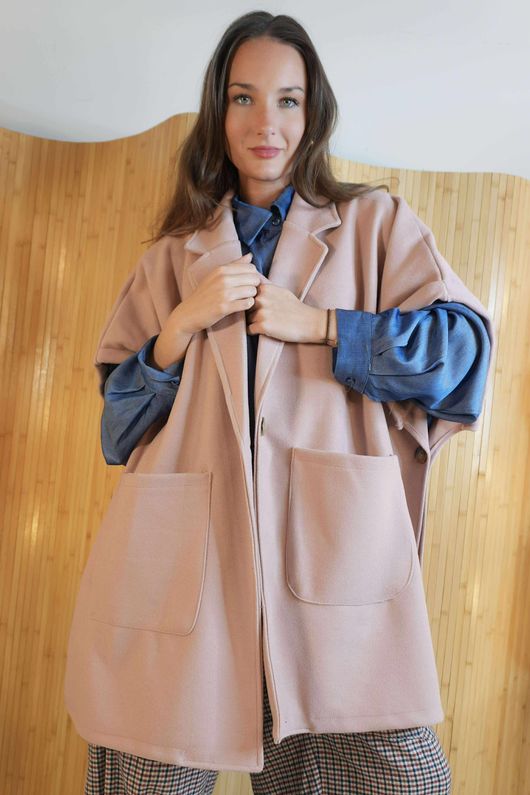  Tenby Claudia Cap Sleeve Coat Rose /8