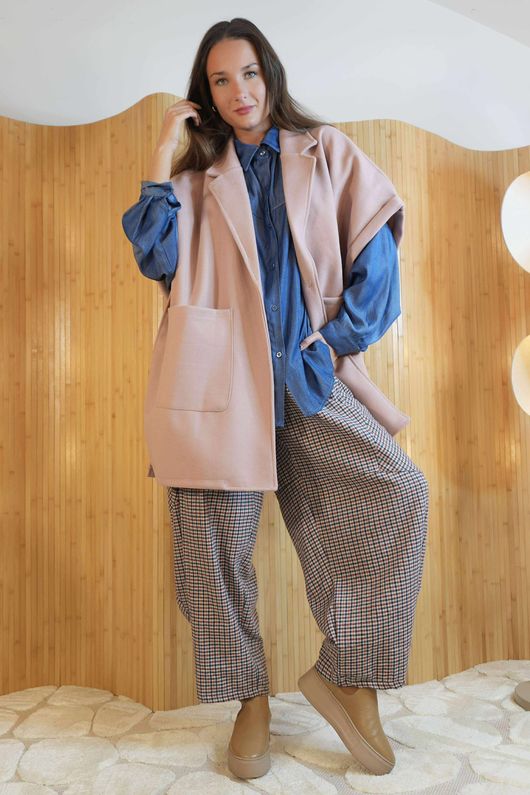  Tenby Claudia Cap Sleeve Coat Rose /8