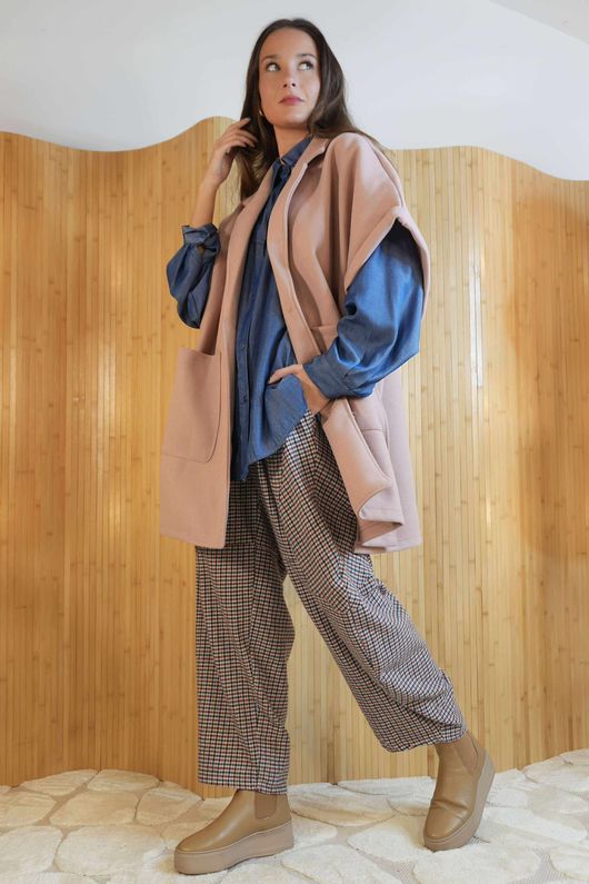  Tenby Claudia Cap Sleeve Coat Rose /8