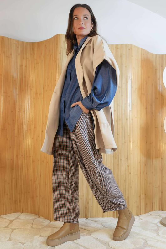  Tenby Claudia Cap Sleeve Coat Stone /9