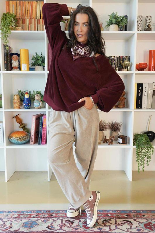 Terry B Classic Sweatshirt Maroon