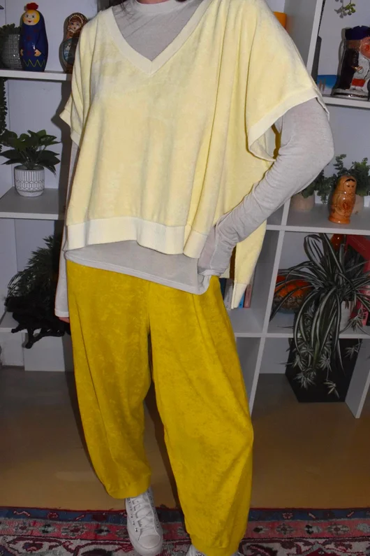Terry B Hi Lo Tank Lemon