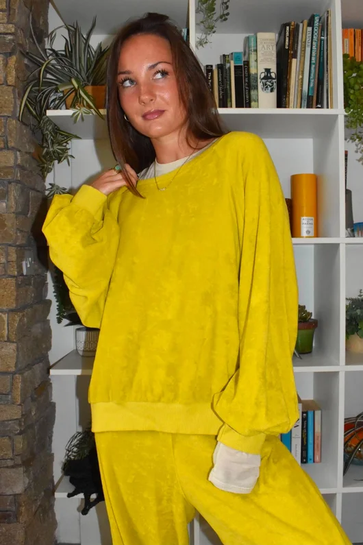 Terry B Lantern Sleeve Sweatshirt Bamboo
