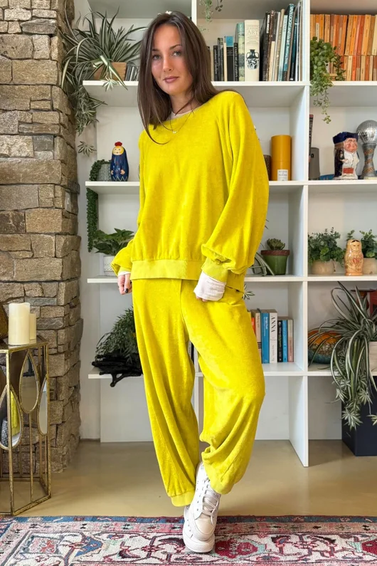 Terry B Lantern Sleeve Sweatshirt Bamboo