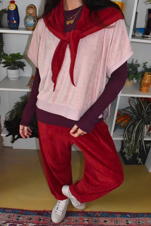 Terry B Neckerchief Burgundy