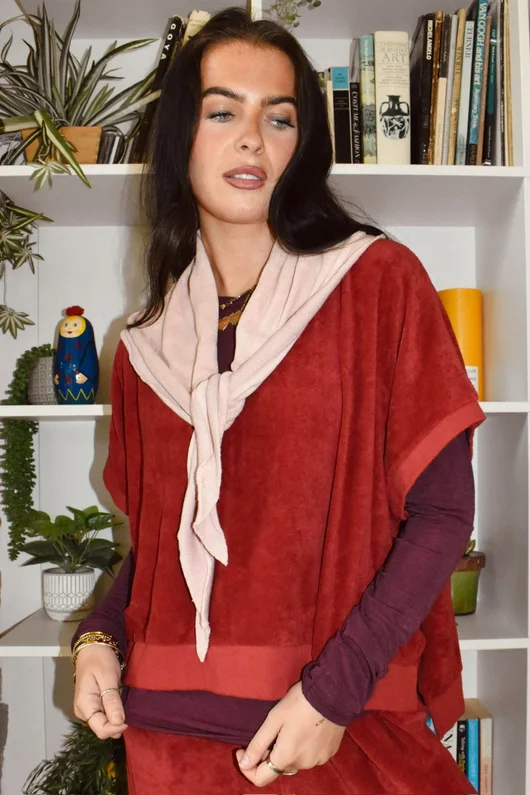 Terry B Neckerchief Dusky Rose