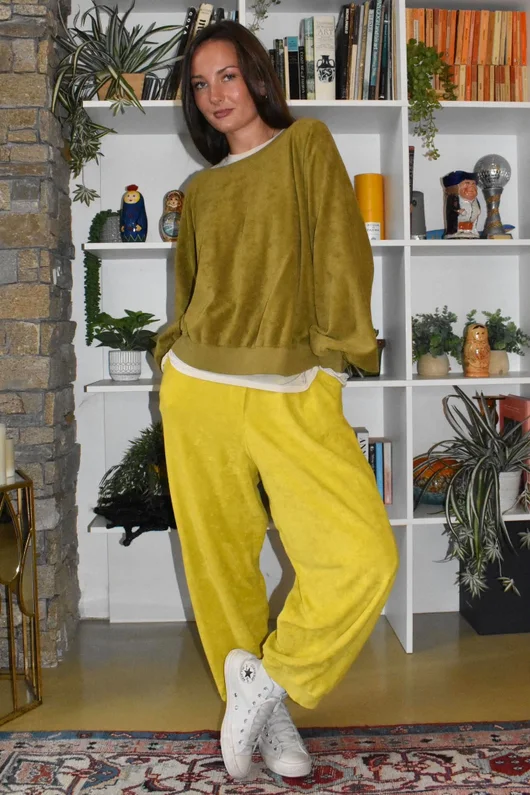 Terry B Relaxed Tapered Jogger Bamboo