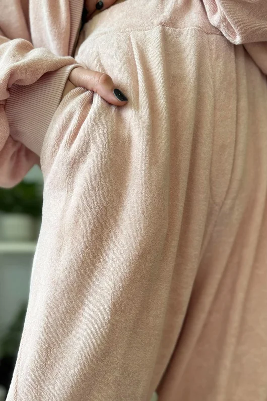 Terry B Relaxed Tapered Jogger Dusky Rose
