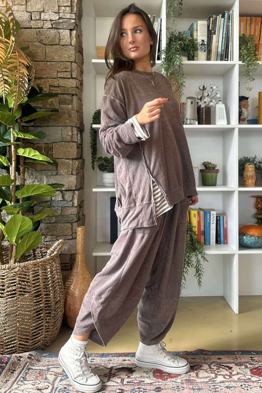 Terry Lite Chill Sweatshirt Mocha