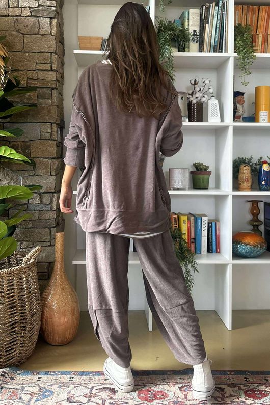 Terry Lite Chill Sweatshirt Mocha