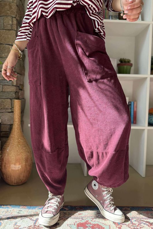 Terry Lite Shelby Pant Burgundy