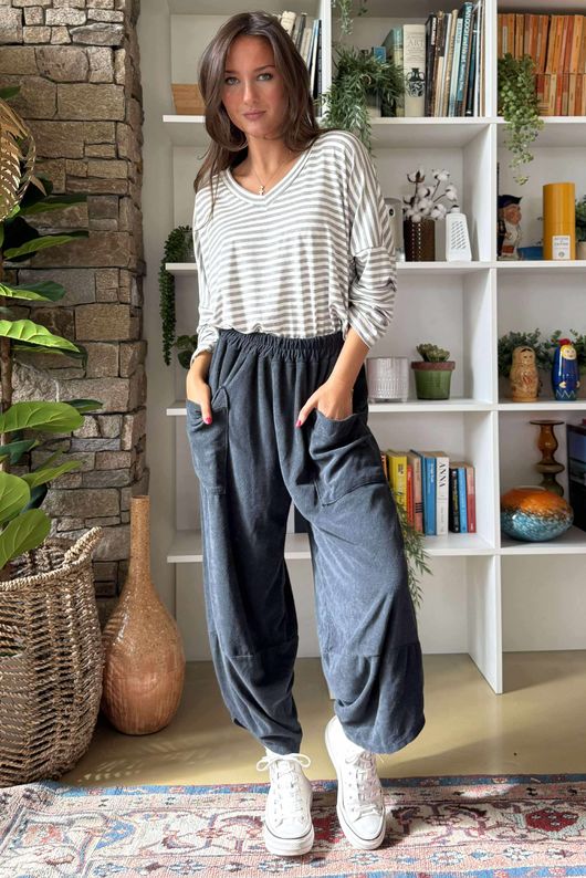 Terry Lite Shelby Pant Charcoal /14 =