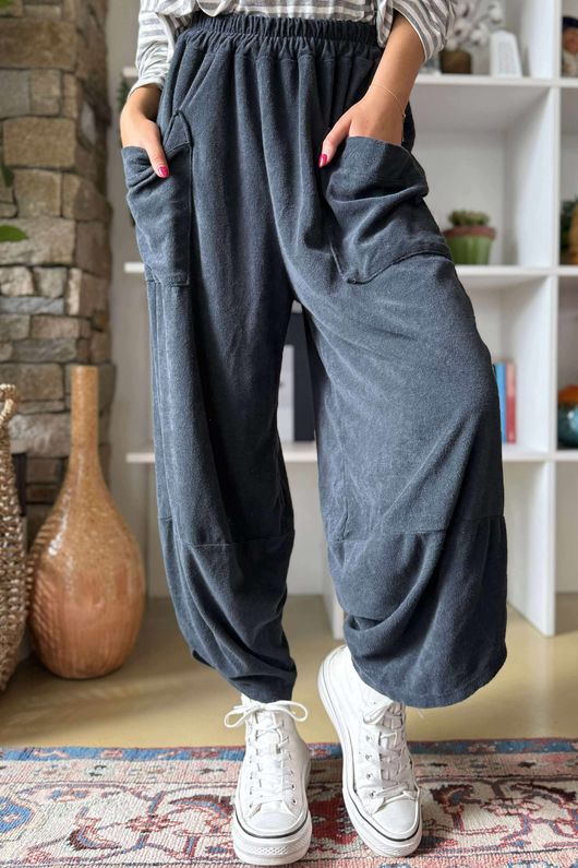 Terry Lite Shelby Pant Charcoal