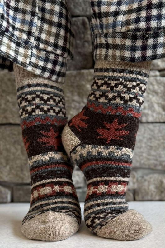 Terry & Wool Luxury Alpine Socks Camel 