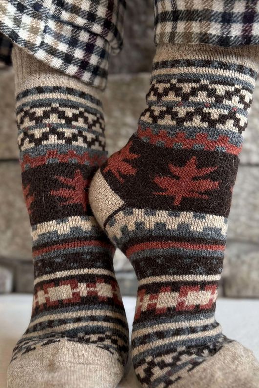 Terry & Wool Luxury Alpine Socks Camel 