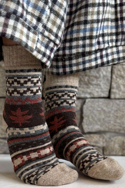 Terry & Wool Luxury Alpine Socks Camel 
