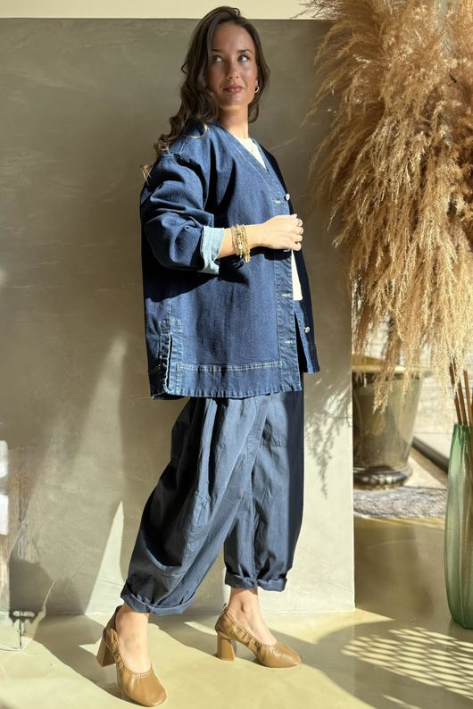 Dutton Denim Shacket Dark 