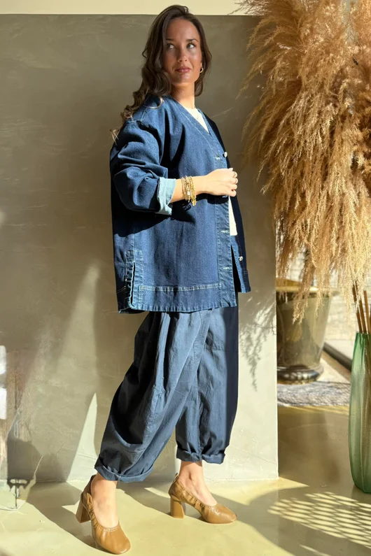 Dutton Denim Shacket Dark 