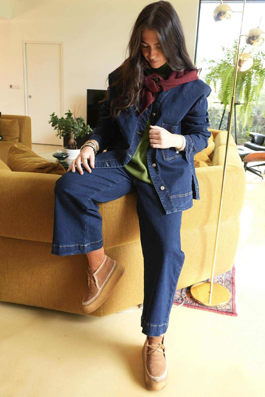 Dutton Denim Shacket Dark  