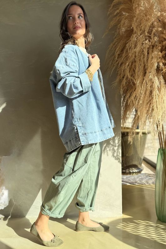 Dutton Denim Shacket Light