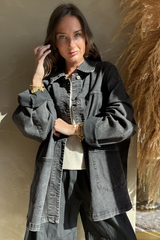 The Madison Denim Jacket Black 