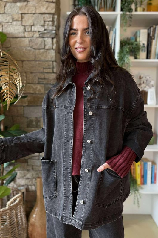 The Madison Denim Jacket Black 