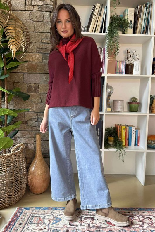 The Madison Kick Flare Jean Light 